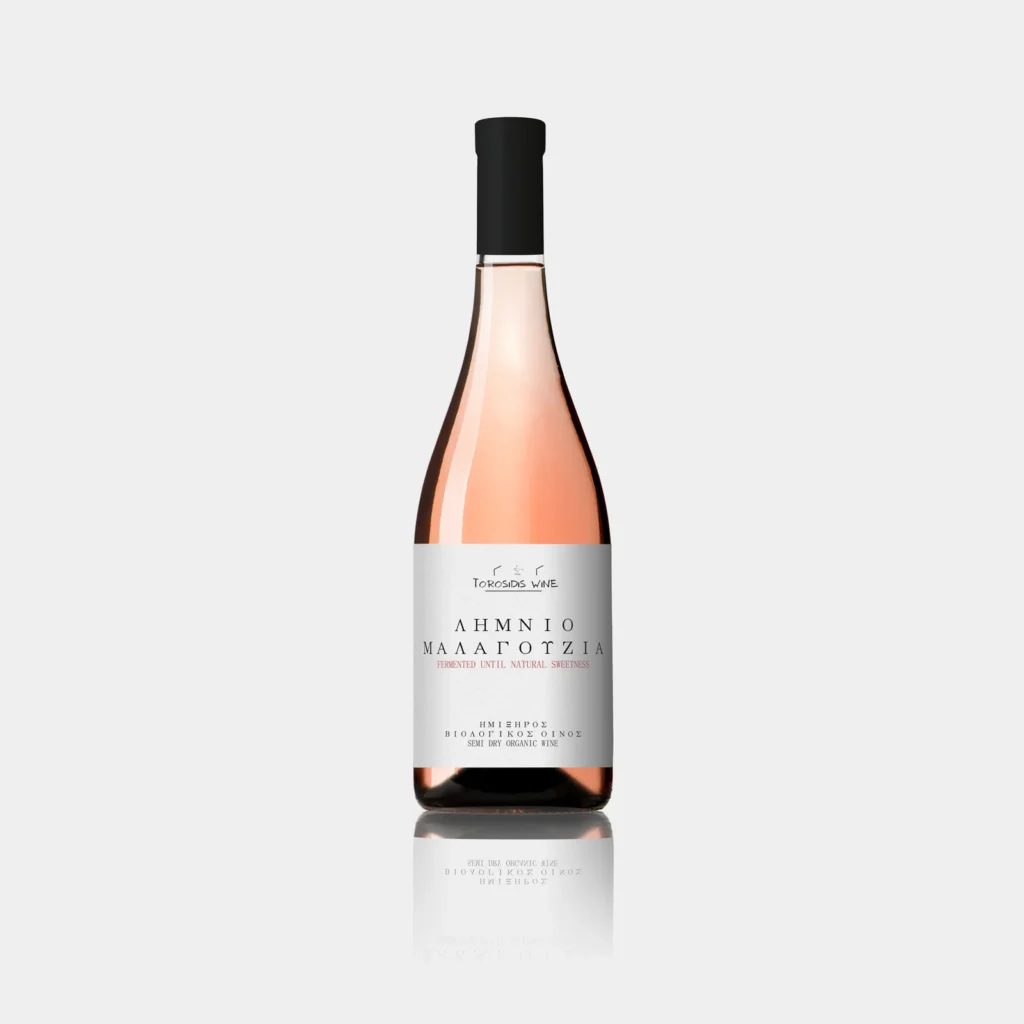 Ροζέ Ημίξηρος Λημνιό Μαλαγουζιά 2023 | TOROSIDIS WINE