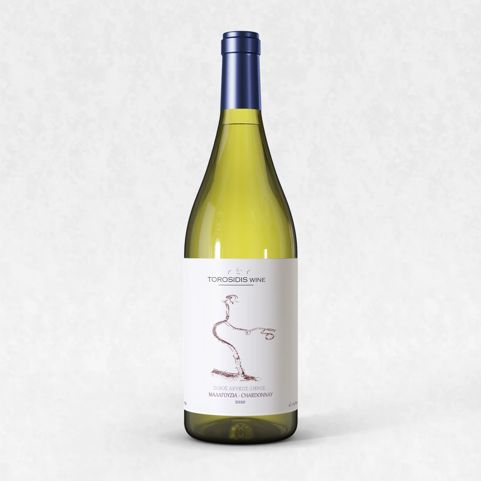 Οίνος Λευκός Ξηρός Μαλαγουζιά-Chardonnay-2021